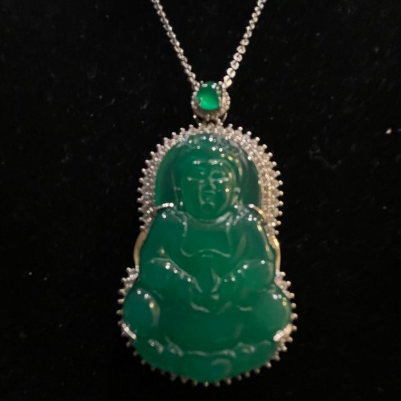 SJ Pearl Jewelry - SJ Pearl Jade Buddha Necklace